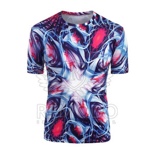 Camisetas Deportivas Personalizadas Sublimadas para Hombre, Tejido Sólido, Secado Rápido, Transpirables, Poliéster/Algodón, Casuales, para Exteriores - Product Image 1
