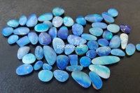 Cabochon de pierres précieuses, double opale aux formes irrégulières, taille libre, naturelle, de qualité supérieure