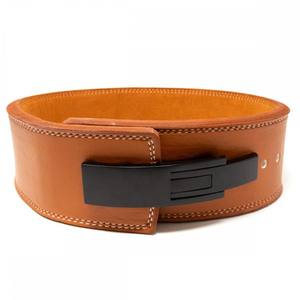 Ceinture en PU fabriquée sur mesure pour la salle de sport, l'haltérophilie et le trempage avec boucle à levier en cuir de vachette - Product Image 2