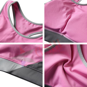 Sujetador deportivo cómodo de alta calidad para mujer, Sujetador deportivo acolchado sin costuras de realce para Yoga y deportes, sujetador básico transpirable de talla grande - Product Image 3