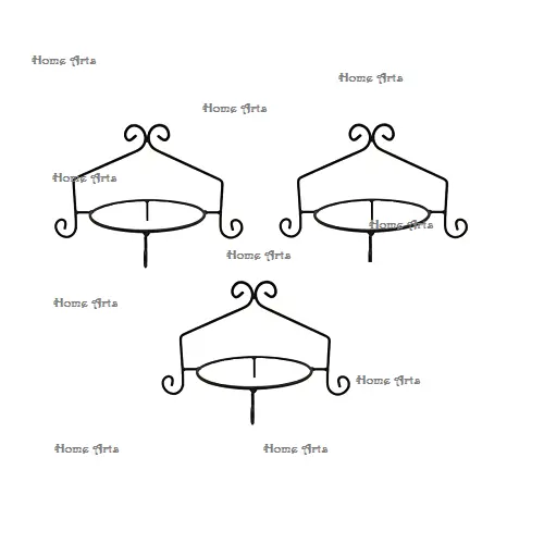 鉄板ホルダー3枚セットキッチン用専用品質カスタマイズ形状プレート鉄製スタンド