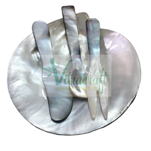 ENSEMBLE de belle cuillère en nacre noire, cuillère à caviar, plat à vadrouille-service à caviar-ensemble de couverts 100% - Product Image 1