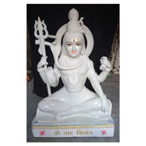White Makrana Stone Shiva God Murti - Product Image 1