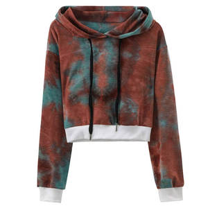 เสื้อฮู้ดลำลองสำหรับผู้หญิง แขนสั้น สำหรับฤดูหนาว คุณภาพสูง ดีไซน์ทันสมัย ปักลายอย่างประณีต คอฮู้ด  รับสั่งทำสีและโลโก้ - Product Image 1