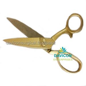 กรรไกรตัดผ้าสแตนเลสสำหรับตัดริบบิ้น เครื่องมือเสริมความงามแบบใช้มือ พร้อมการใช้งานทางหู คอ จมูก ได้รับการรับรองมาตรฐาน CE ISO - Product Image 3