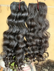 Mèches de cheveux naturels bouclés, qualité supérieure, avec fermeture frontale, queue de cheval, dentelle frontale, cuticule alignée, cheveux bruts brésiliens - Product Image 4