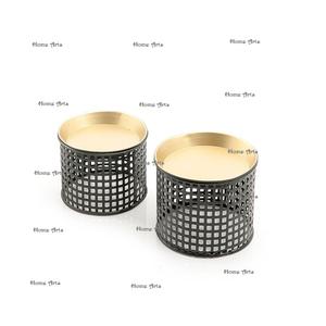 แท่นวางเค้กทุบทองเหลืองรูปทรงกลมสำหรับวางขนมหวานจากผู้ผลิตในอินเดีย - Product Image 3