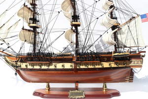USS-modelo de barco de madera, modelo de barco alto/artesanía - Product Image 3