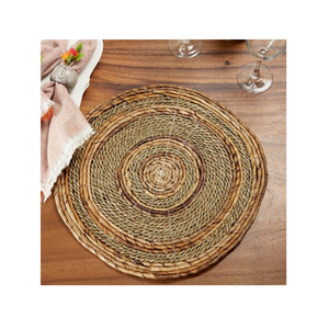 Diseño Especial, Venta al por Mayor, Salvamanteles/Posavasos Redondos Minimalistas de Seagrass Tejidos a Mano y Ecológicos en Caja para Uso en el Hogar y Restaurantes - Product Image 1