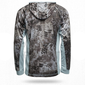 Camiseta de pesca de poliéster de alta calidad tela suave manga larga diseño de sublimación completa transpirable de talla grande-venta al por mayor - Product Image 5