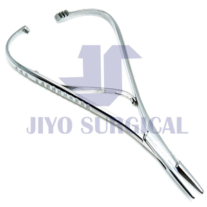 เครื่องมือผ่าตัดด้วยตนเองที่มีรูปทรงหยักทำจากสเตนเลสสตีลที่ใส่เข็ม - Product Image 3