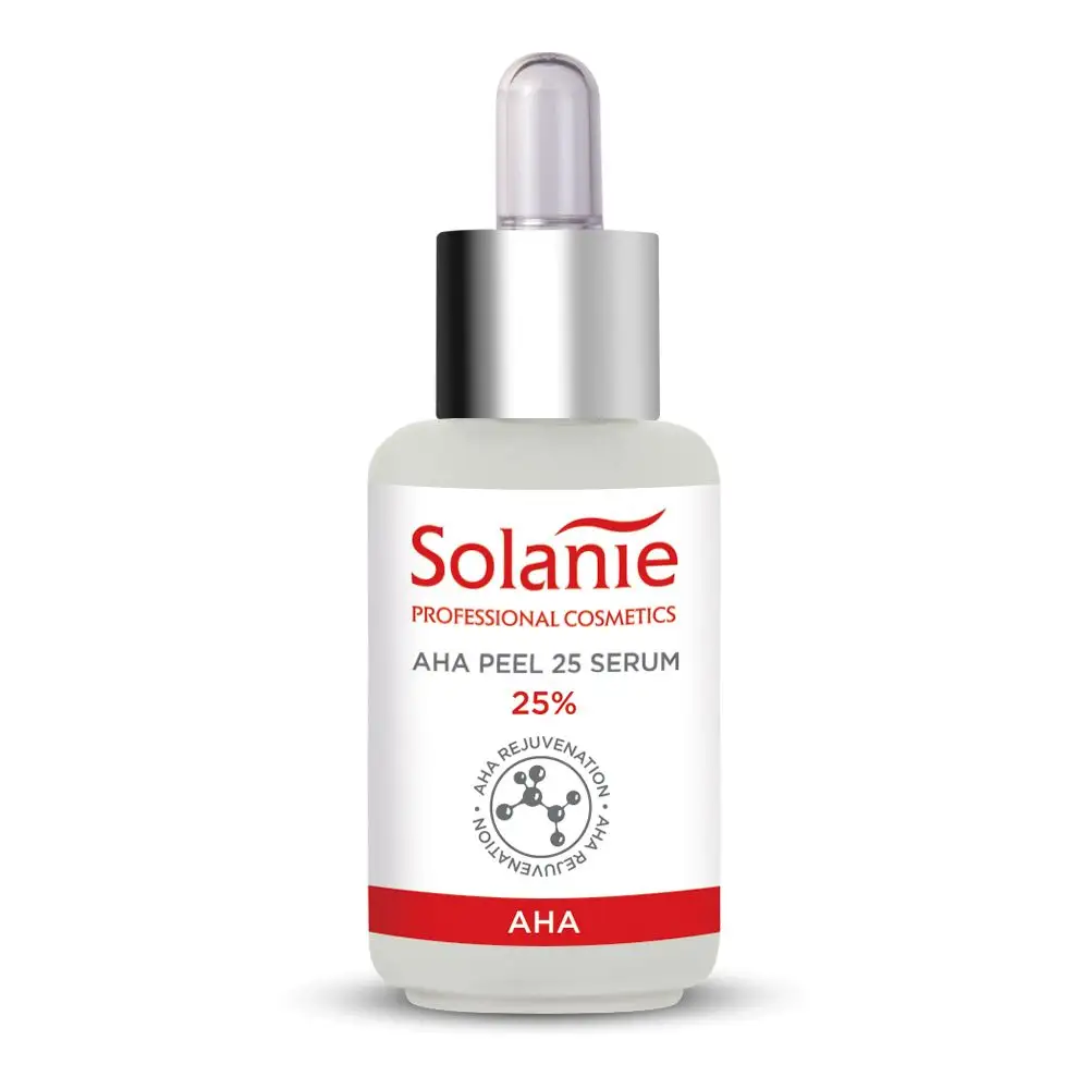 Solanie AHA Peel 25 Serum Exfoliating、Skin Brightening Skin Whitening Face Serum 30ミリリットル