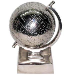 Vente chaude couleur or fer métal sculpture évider rotation décoratif monde globe Le meilleur article en aluminium de haute qualité - Product Image 5