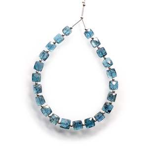 ลูกปัดทรงสี่เหลี่ยมไคยาไนต์มอสจากธรรมชาติทำมือสินค้าพรีเมี่ยม - Product Image 3