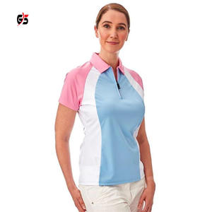 Camiseta de manga corta con Logo personalizado para mujer, producto barato, venta al por mayor, ropa de diario con cuello vuelto - Product Image 4