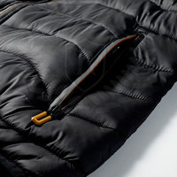 Chaqueta Acolchada con Capucha, Mangas Desmontables, Diseño a Cuadros, Cierre de Cremallera, Transpirable, Tallas Grandes, Personalizable, Resistente al Viento, Antibacteriana y con Protección UV