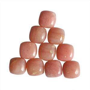 Perles de pierres précieuses en vrac, pierres pour bijoux, cabochons d'opale, pierre naturelle rose taille coussin, pour le soulagement du stress, de l'anxiété, de l'insomnie et des troubles cardiaques - Product Image 1