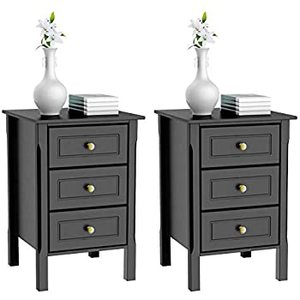 Nordic White Luxury Solid Wood <b>Minimalist</b> <b>Bedside</b> <b>Table</b> Bedroom Furniture - Product Image 5