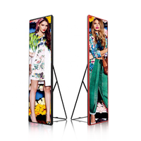 Écran publicitaire intelligent portable d'intérieur Shenzhen P2.5, taux de rafraîchissement élevé, Wifi, USB, 4G, télécommande, écran miroir