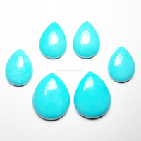 Turquoise naturelle 3A d'Arizona, forme poire, taille libre, cabochon, pour la fabrication de bijoux, pierres précieuses en vrac, vente en gros GEMFORTE INC
