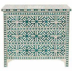 Estante de almacenamiento plegable de dos puertas con incrustaciones de hueso de diseño Floral para el hogar, oficina, hoteles, escuelas, sala de estar, muebles de Hospital - Product Image 1