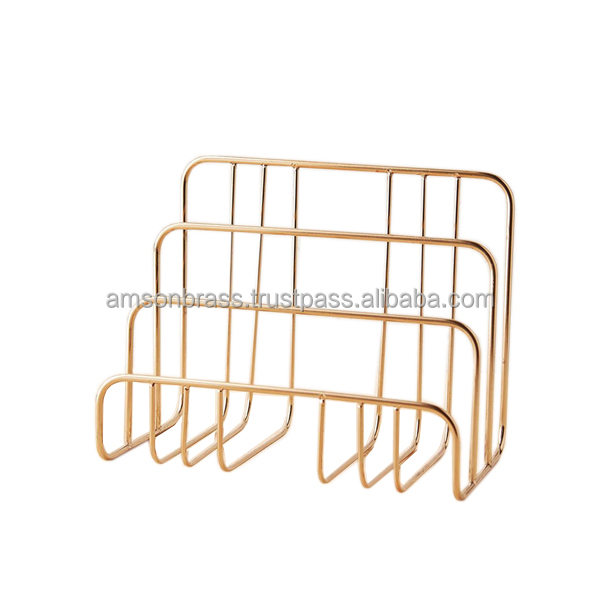 Держатель писем офисный стол декоративная металлическая железная проволока золотой Готовые 3 физиотерапевтическое оборудование держатель писем