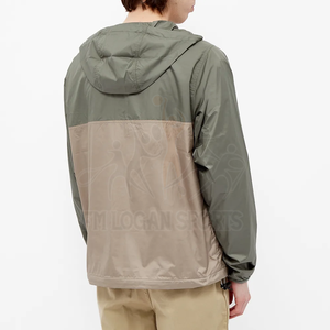 เสื้อแจ็คเก็ตกันลมมีฮู้ด,เสื้อแจ็คเก็ตกันลมโอเวอร์ไซส์บล็อกสีไนลอน100% - Product Image 5