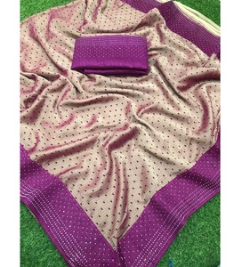 Party Wear Banarasi Saree con diseñador Surat Blusa Material Bollywood Indian Sari con blusa Mayorista Torque Color Saree Étnico - Product Image 4