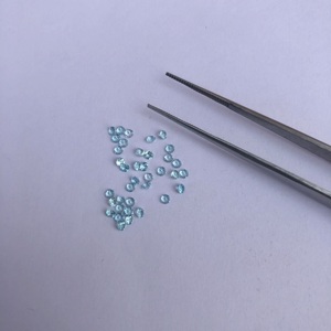 Piedra de apatita azul Natural de 2,25mm, piedras preciosas sueltas de corte redondo facetado, mayoristas, ofertas calientes a precio de fábrica, venta de bricolaje del fabricante - Product Image 2