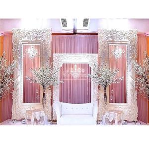 เฟรมฉากหลังเวทีแต่งงานสุดหรู,เฟรมฉากหลังงานแต่งงานสีขาว FRP สุดหรู - Product Image 1
