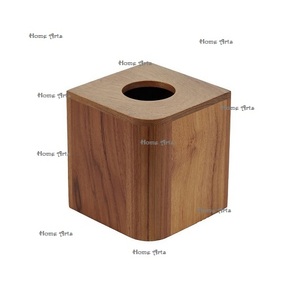 Boîte à mouchoirs en bois au design classique, qualité supérieure, grande taille, pour la maison et la cuisine - Product Image 5