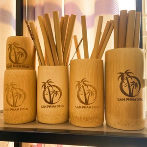 หลอดไม้ไผ่เป็นมิตรกับสิ่งแวดล้อมยั่งยืนบ้านชีวิตไม้ไผ่ทำความสะอาดแปรงเครื่องดื่มธรรมชาติ - Product Image 3