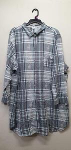 Chemises en flanelle longues décontractées à manches longues 100 % coton pour femmes, avec boutons, style bureau et affaires, de marque originale, en stock - Product Image 2