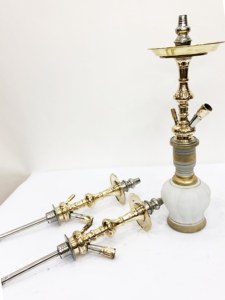 2025 nuevo diseño Mini Hookah jarrón de latón portátil al por mayor con materiales de arcilla cerámica de vidrio de tamaño pequeño técnicas de laca - Product Image 3