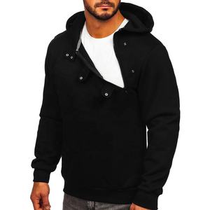 Hombres nuevo estilo liso teñido sudaderas con capucha al por mayor de invierno esencial OEM personalizable - Product Image 3