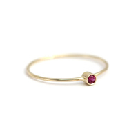 Bagues en or 14k, bijoux minimalistes et haute qualité, pierre précieuse naturelle, sang, rubis, pierre précieuse, 1 pièce
