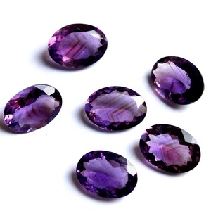 Amatista calibrada corte ovalado piedra preciosa cabujón hacer joyería anillo/pendiente mayorista precio por quilate natural buena calidad - Product Image 2