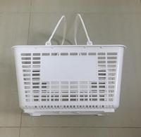 Panier de courses en plastique DAISO de 22 L avec 2 poignées