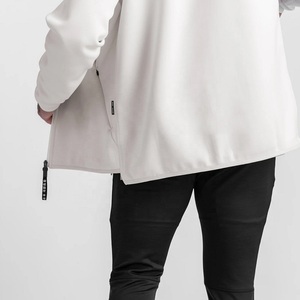 เสื้อฮู้ดผู้ชาย,เสื้อฮู้ดกีฬาผ้าโพลีเอสเตอร์ขนแกะมีซิปสีพื้น - Product Image 3