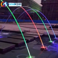 Fuente de agua para piscina, fuente de flujo Laminar con música, gran oferta