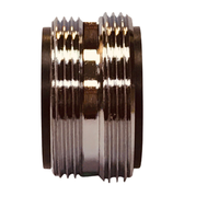 Adaptateur de raccord de tuyau d'arrosage en laiton mâle-mâle - Robinet mélangeur double tête durable et écologique toutes saisons pour outils de jardin