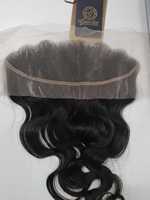 Extensions de cheveux vierges brésiliens Remy, tissage double machine, ondulations naturelles, avec frontales 13x4 et 13x6 assorties