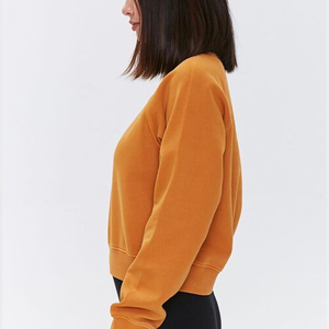 Sudadera Amarilla OEM de Última Moda, Colores Brillantes para Mujer, Personalizada para Uso Casual, 100% Algodón - Product Image 2