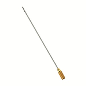 Cannules pour aspiration de lèvres mm, un trou central sur le côté supérieur/deux supports latéraux moins de 3mm, 20cm, raccord fileté doré - Product Image 1