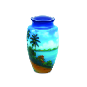 METALLIC ELEGANCE Adult American Style Cremation <b>Urns</b> for Human Ashes <b>Large</b> Male Female Size 220 Cubic Inches Funeral Supplies - Product Image 6