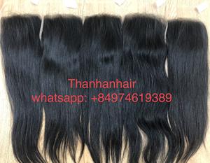 Cierre de encaje natural ondulado tamaño 5x5 frontera humano vietnamita - Product Image 2