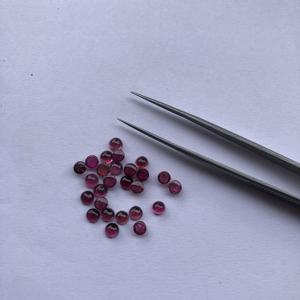 Turmalina Rosa natural de 2mm, cabujón calibrado redondo liso, venta al por mayor, oferta a granel a precio de fábrica, tienda en línea Alibaba India 2024 - Product Image 1