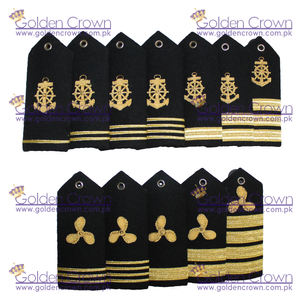Epaulete de Encaje Bordado de Alta Calidad para Uniforme Ceremonial |   Hombreras de Fieltro Personalizadas para la Marina Mercante - Product Image 2