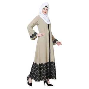 Manga elástica de Color sólido de alta calidad, Jilbab islámico Khimar musulmán, Abaya de oración de Ramadán - Product Image 2