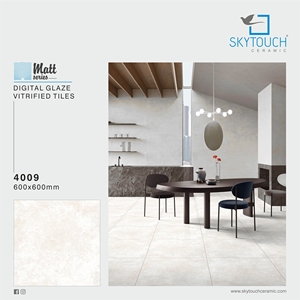 600*600 Fashionable Light <b>Tan</b> Exterior Matt Porcelain Floor Tile From India Cement Look with 0.05% Water Absorption - Product Image 3